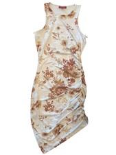 Guess S Dress Cocktail Mini Glam Club Dinner Date Cocktail S Beige Floral