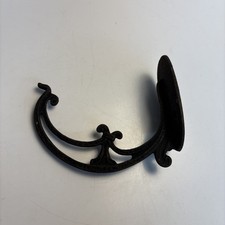 Antique Cast Iron Half Round Gutter Bracket 5½” Ornate Scroll