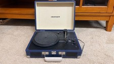 Crosley Cruiser Plus Portable Turntable with Bluetooth- Blue CR8005F-BL