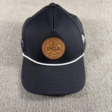 PGA of America Hat Cap Snap Back Mens Black Golf Colorado Section Rope Mesh