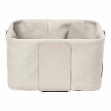 Blomus Brotkorb Desa S, Stofftasche im Gestell, Korb, Stahl, Baumwolle, Moonbeam