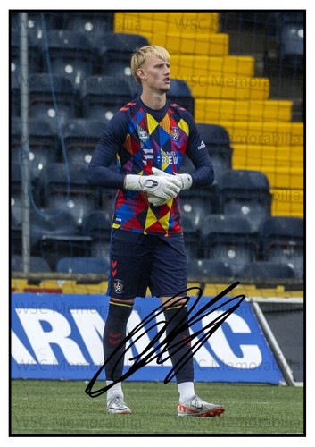 11188. Eddie Beach Signed Pictures (A4 Prints) Kilmarnock Chelsea Crawley G'head