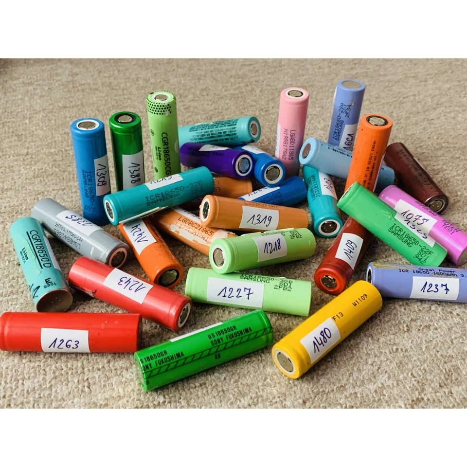 🔋 Rechargeable batteries Job Lot MIX18650 SAMSUNG LG SONY 3.7v 1000-1500 mAh - Image 3 of 4