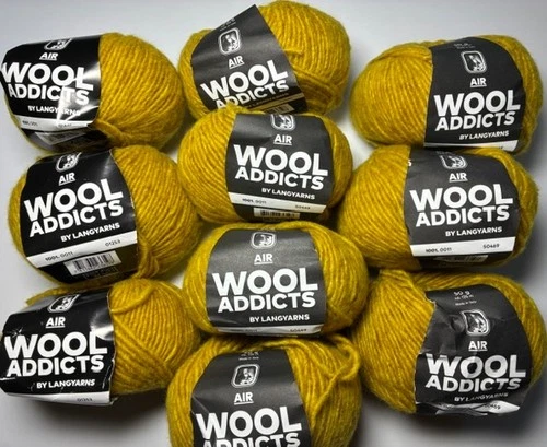 Wool Addicts Air Yarn 10 Balls approx 1,367 yds 84% Merino Extrafine - 16%Nylon video thumbnail