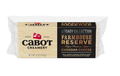 Cabot Creamery Farmhouse Reserve Cheddar Cheese, 6 oz (3 Pack)