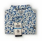 Original Penguin Mens Bright White Golf Polo Shirt Size Large /33740