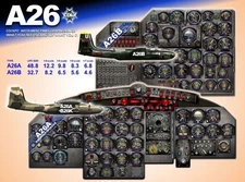 A26 INVADER COCKPIT instrument panel CDkit