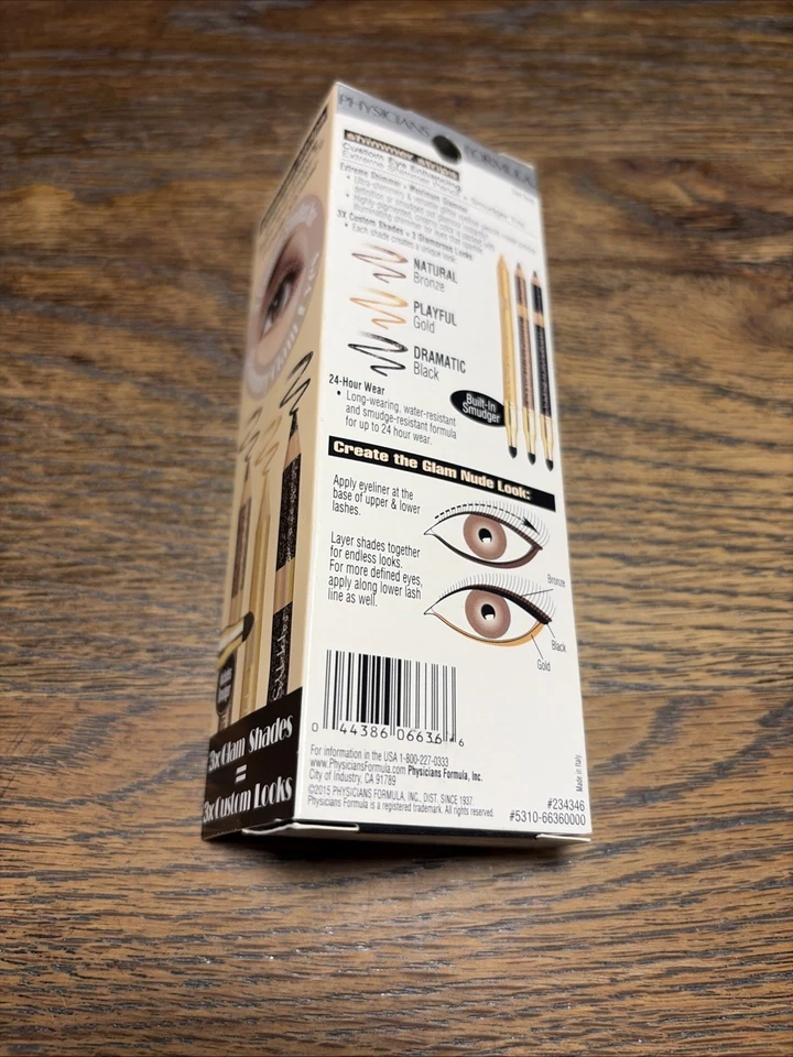 Physicians Formula Strips Custom Eye Enhancing Extreme Shimmer Pencil, Glam Nude - Image 2 of 2