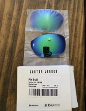 Custom Lenses Oakley Pit Bull Replacement Lenses Polarized Mirrored Blue/Green
