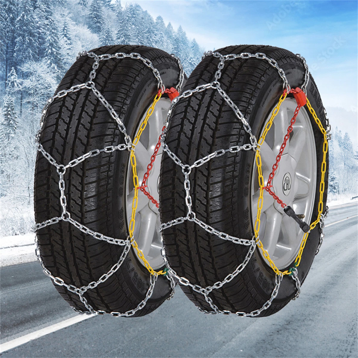 Snow chains deals on ice