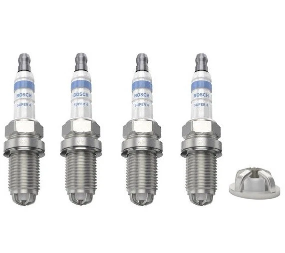 Toyota Spark Plugs x 4 Bosch Super 4 Fits Avensis Corolla Yaris Celica MR2 RAV4 - Image 2 of 4