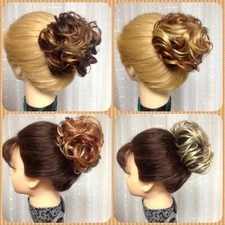 LACEY Up-Do  SCRUNCHIE Mona Lisa PONYTAIL WRAP CHOICE of UNUSUAL COLOR MIXES