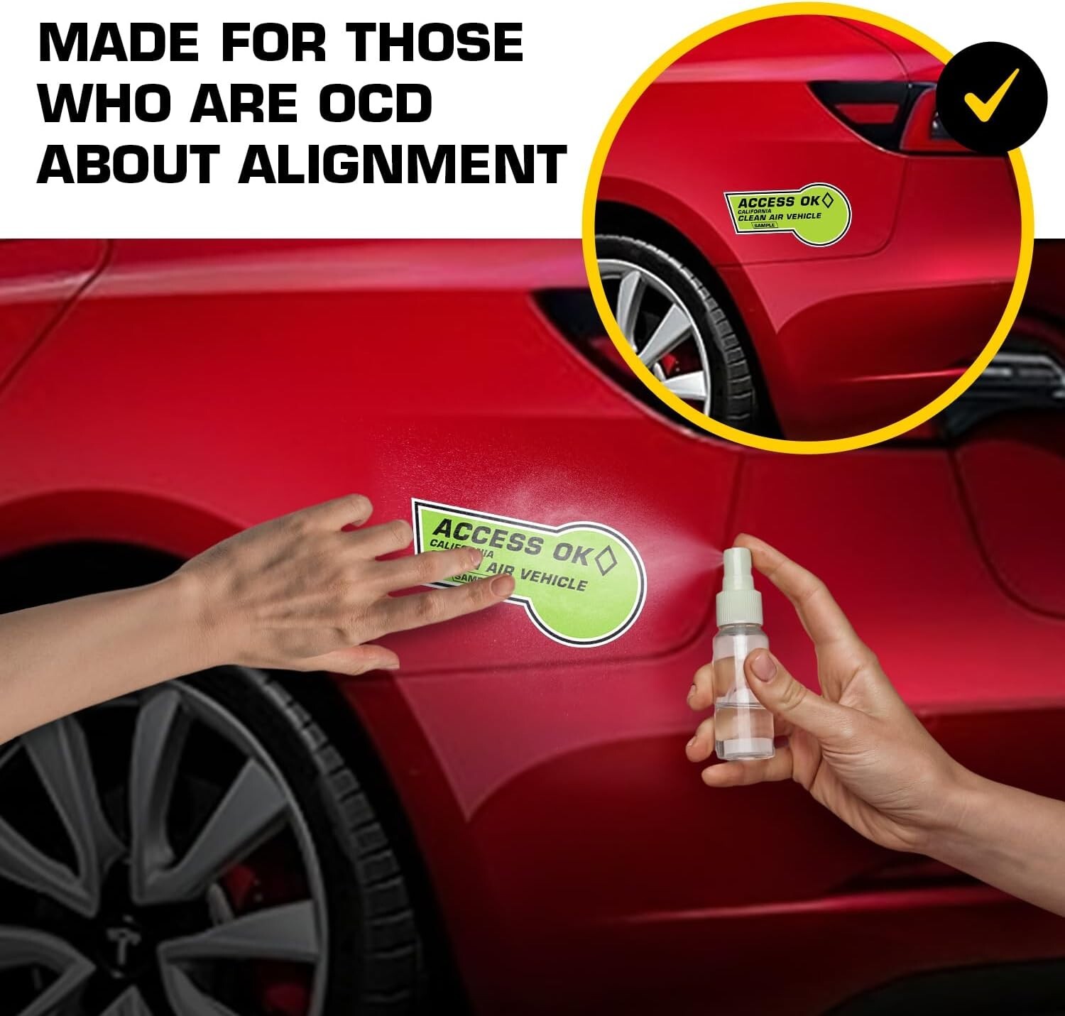 California HOV Access OK Stickers 20222023 Paint Protection Film PPF