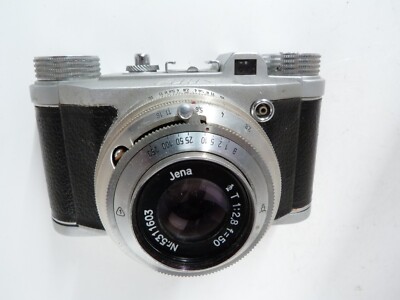 VINTAGE 1952 Altissa Altix IV 35mm Camera with Jena 50/2.8 Lens