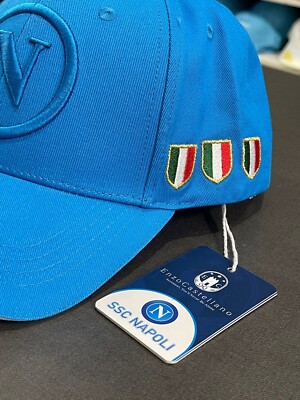 Cappello Lana Ssc Napoli Enzo Castellano Zuccotto Blu Ponpon Scudetto Campione