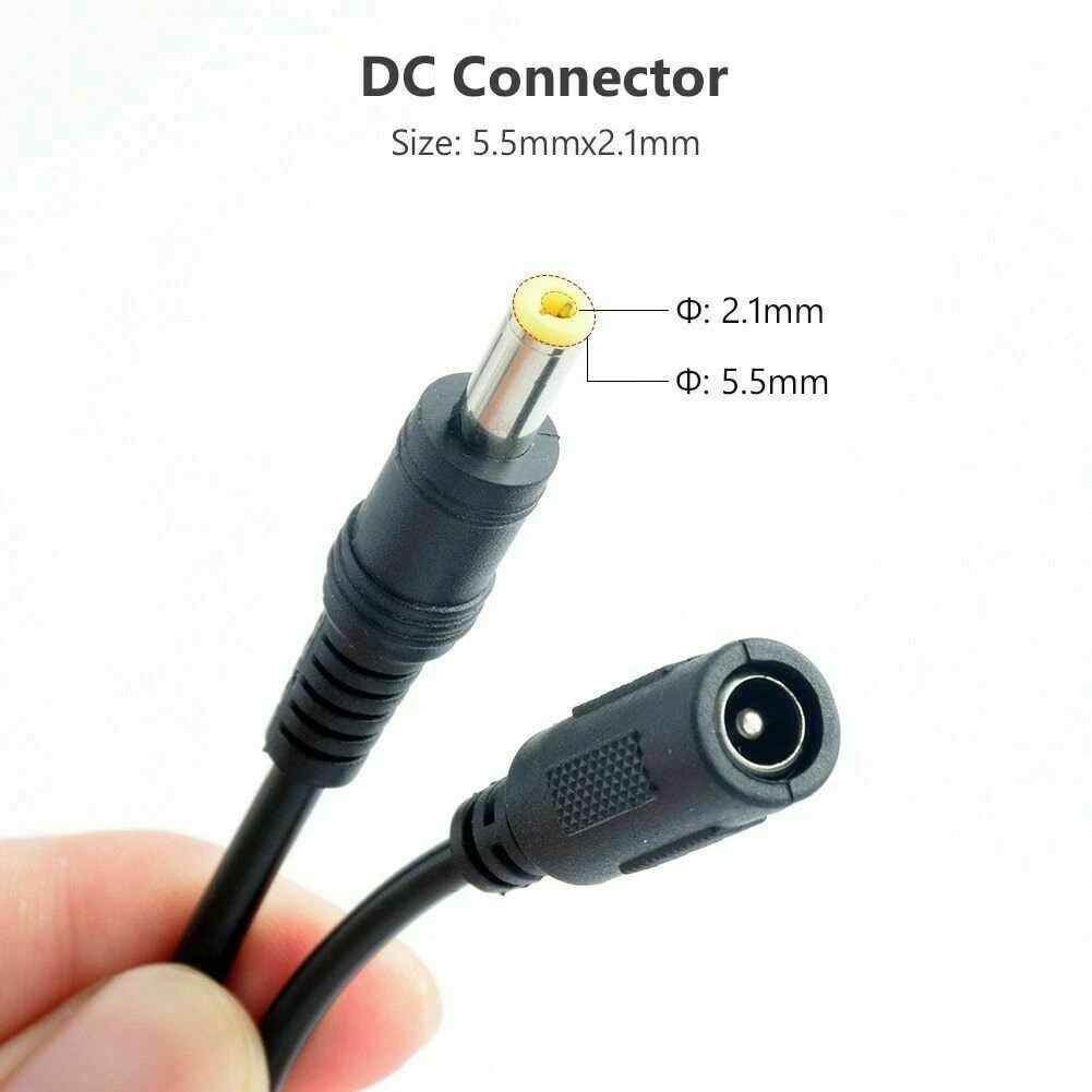 12V DC Rechargeable Lithium-ion Battery Portable Battery Pack w/ Charger Switch