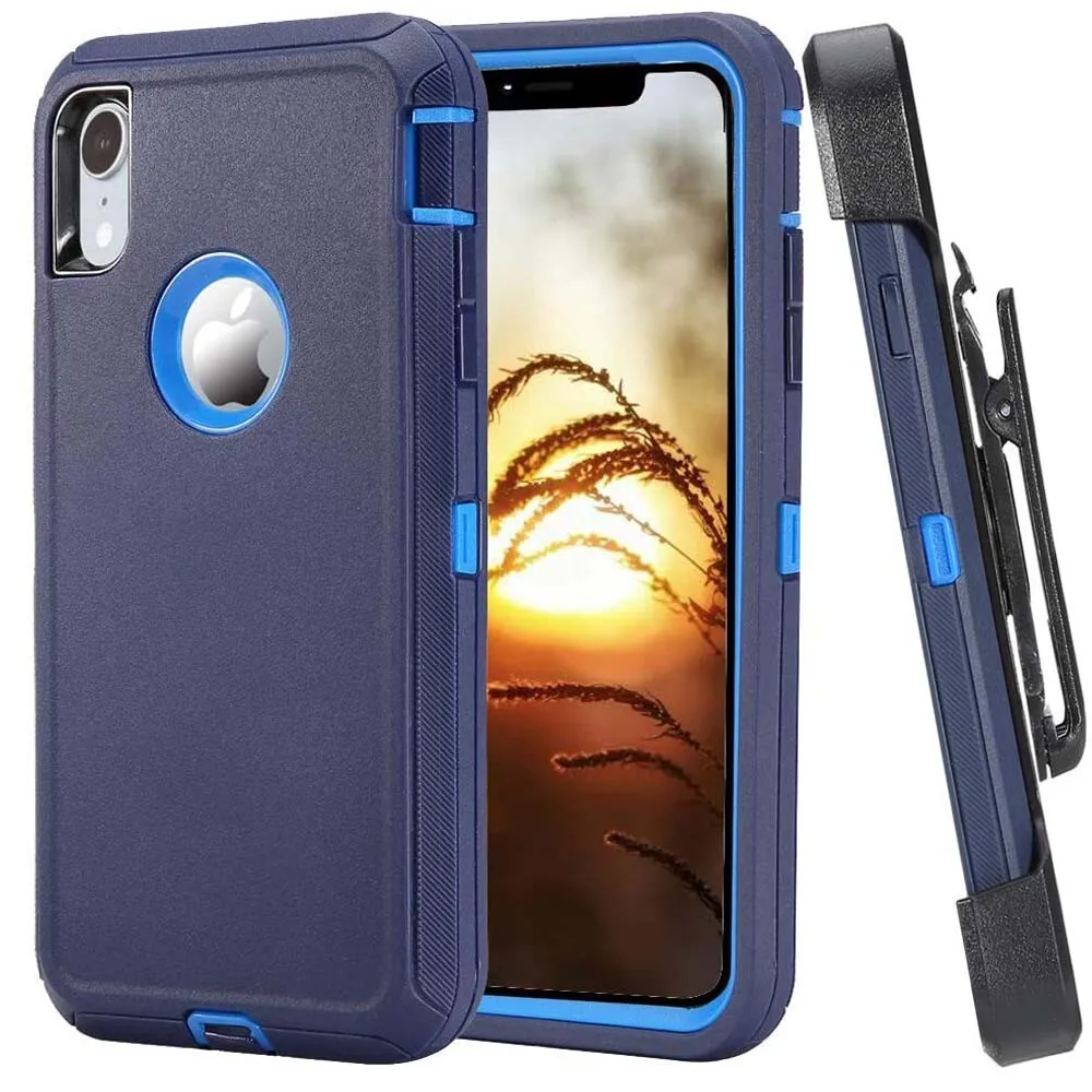 For Apple iPhone XR XS MAX Case Rugged Hard Cover w/Clip Fits