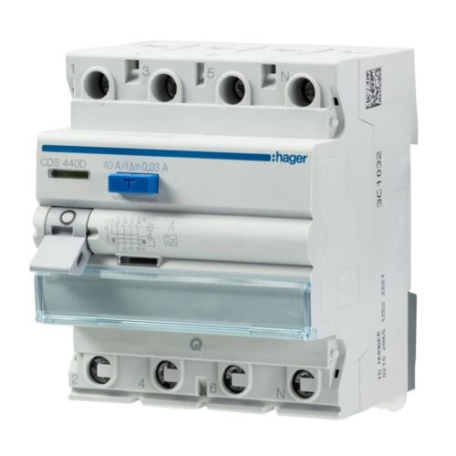 Hager FI LS Schalter Fehlerstromschalter Leitungsschutzschalter CDA CDS MBN MBS - Bild 14 von 60