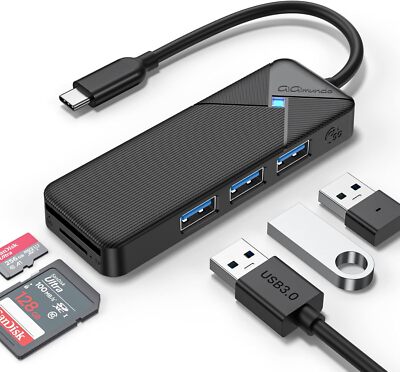 USB 3.0 4 PORT SPLITTER SPLITTER HUB FOR PC NOTEBOOK LAPTOP MAC MULTI PORT SD TF