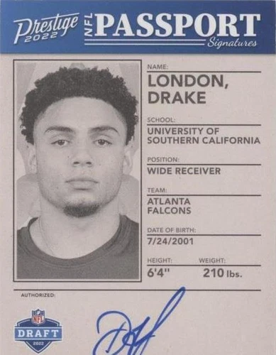 2022 Panini Prestige Drake London #NPS-DL