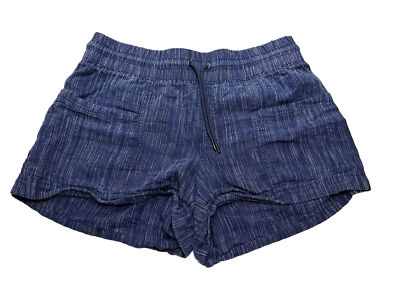 Women's Athleta Cabo Linen Textured Commute Travel Shorts Size