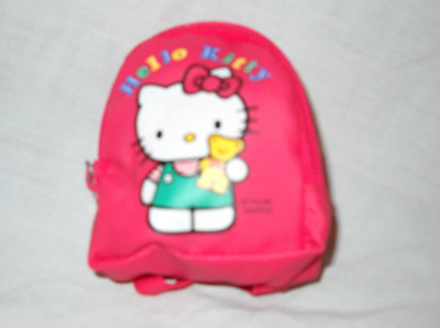 Hello Kitty Plush Backpack  3'' with clothes And Accessories. Sanrio 1976 1995