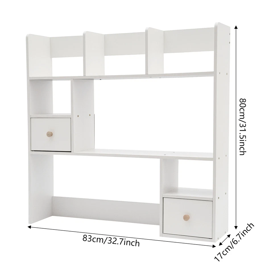 Moderna Estantería de Escritorio Hogar Oficina 9 Compartimentos Escritorio Almacenamiento Organizador Estante Foto 2 de 4