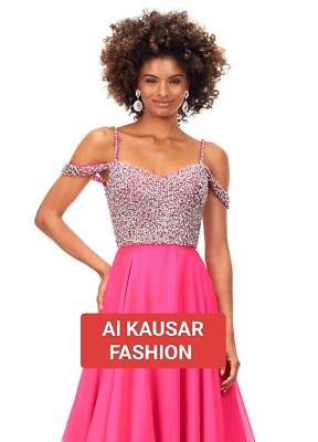 pink prom dress flowy Pink Bubble Gown A-line Prom Dresses, Flowy Prom Dresses, Newest Prom –  Berryera main image 1