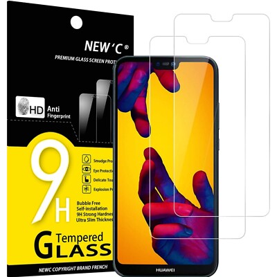 9H Hartglas für Huawei P20 Lite und Nova 3e   2 Stück, Einfach zu installieren