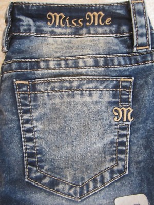 Jeans Miss Me Skinny Brodés - Taille 30 X 30 - Neuf Avec étiquettes - Stretch