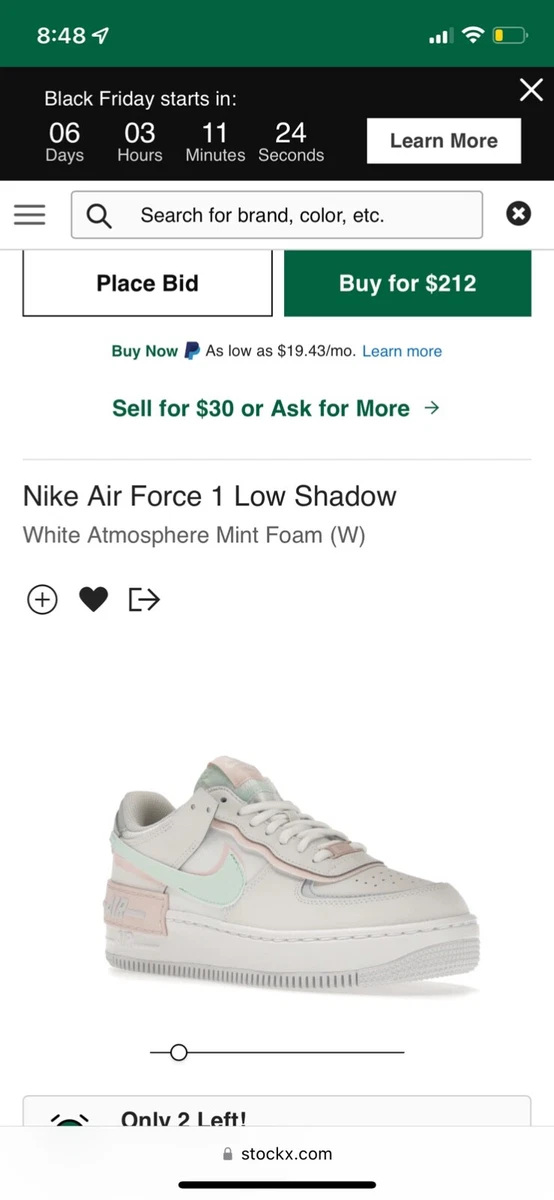 Air force 1 sage low white black clearance friday