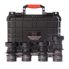 Vintage 37/58/85/135mm Cine Mod Prime Lenses Set For Sony E-mount w/ Case!