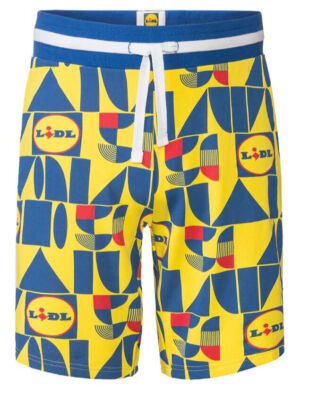 Lidl Shorts Hose Gelb S/M LIVERGY 50 Jahre Limited Edition -Festival/Malle- NEU