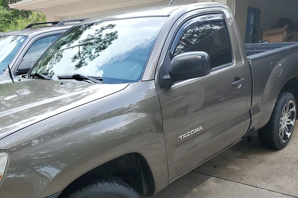 AVS Rain Guards Vent Visors In Channel for 2005-2014 Toyota Tacoma Single Cab - Image 4 of 4