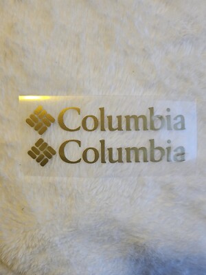 TWO Columbia Logo Iron-On Decal / FREE SHIPPING with in the US