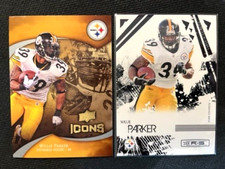 NFL - Willie Parker 2009 Upper Deck ICONS & 2009 Donruss Rookies & Stars