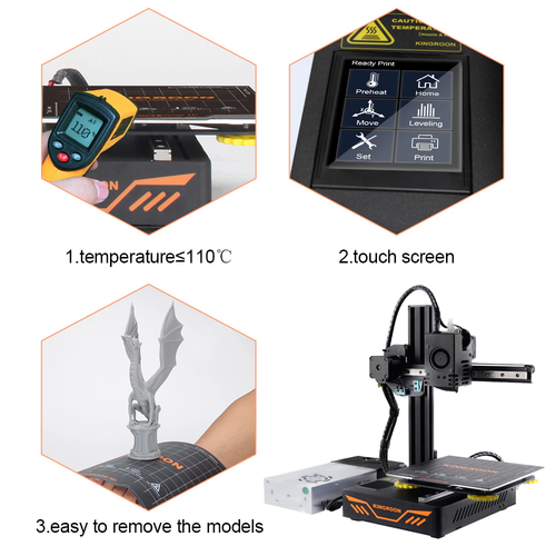 New Upgraded KP3S 3.0 Titan Extruder 3D Printer DIY Kit KINGROON PEI 3D Printer - 第 4/22 張圖片