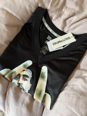 Wacko Maria 2PAC Basketball Jersey Tank Top TUPAC-WM-TT01 Black 
