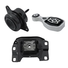 Labwork Motor & Transmission Mount Kit 3x For Ford Explorer 2016-2018 2.3L 4WD