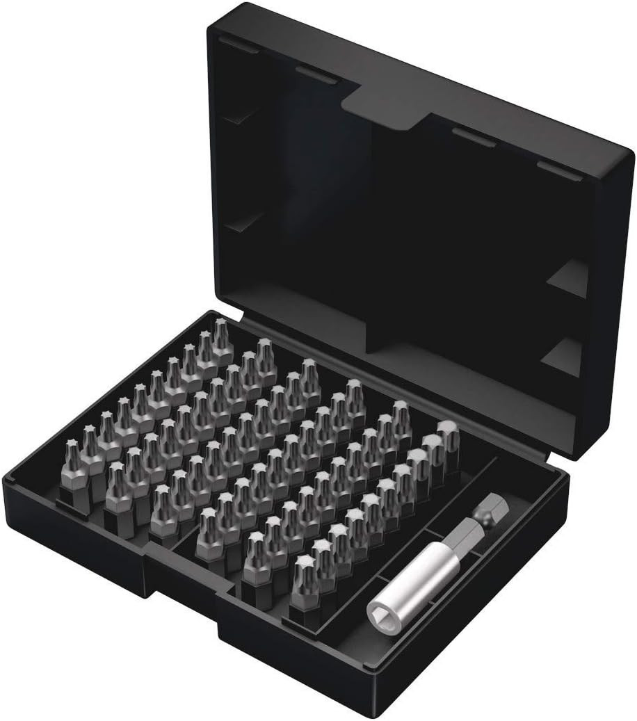 Wera 05057909001 Bit-Safe 61 Universal 4 - Set 61 Inserti Torx Professionali