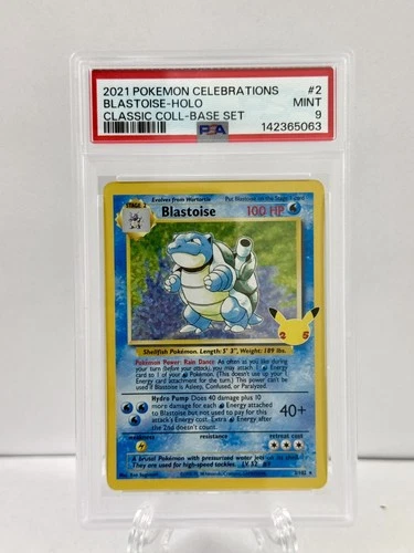 2021 Pokemon Celebrations Blastoise Holo #2 Classic Collection PSA 9 🔥