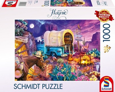 Schmidt 1000 Piece Jigsaw Puzzle - Jeff Haynie Camping In the Wild West