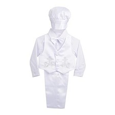 Baby Boy Satin Baptism Clothes Christening Outfit with 18-24 Months Style a
