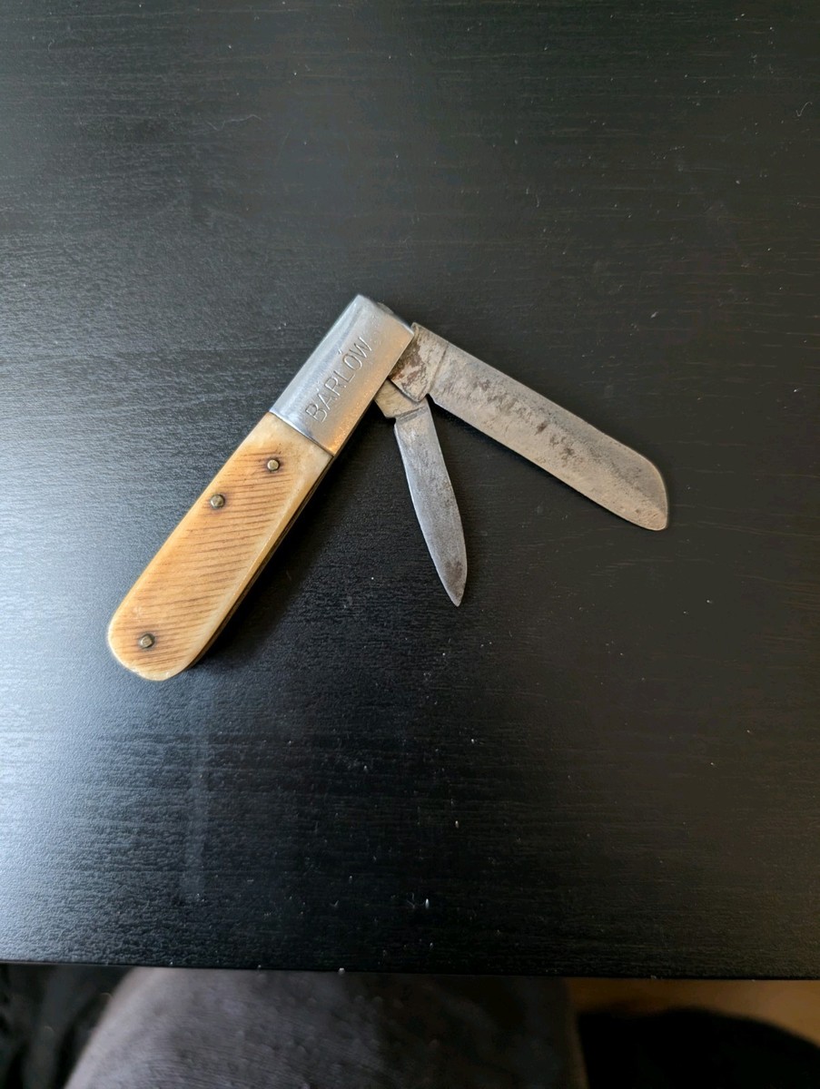 Vintage BARLOWの文鎮 70’s Vintage Barlow 2 blade knife | eBay