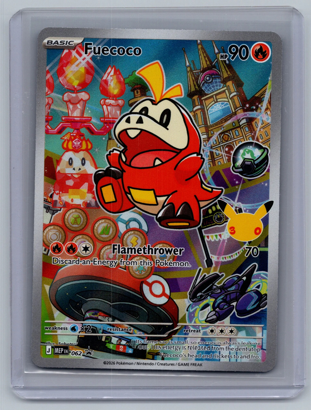 Mega Evolution Fuecoco Holo Black Star Promo FA #MEP EN 062