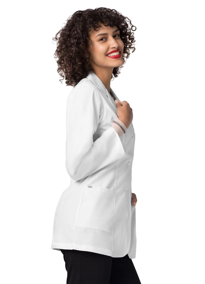 "Adar Women Doctor Nurse Uniform Multiple Pockets Princess Cut Lab Coat - 30""" - Image 3 of 4
