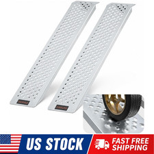 59" Heavy-Duty Steel Loading Ramps Shed Ramps 440 Lbs Trailer Ramps Anti-Slip