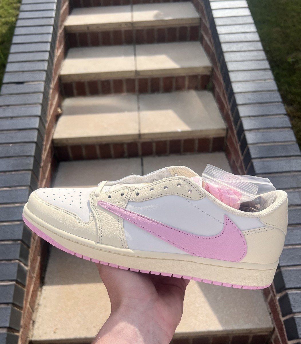 Nike Air Jordan 1 Low x Travis Scott Shy Pink UK 7.5💓 | eBay UK