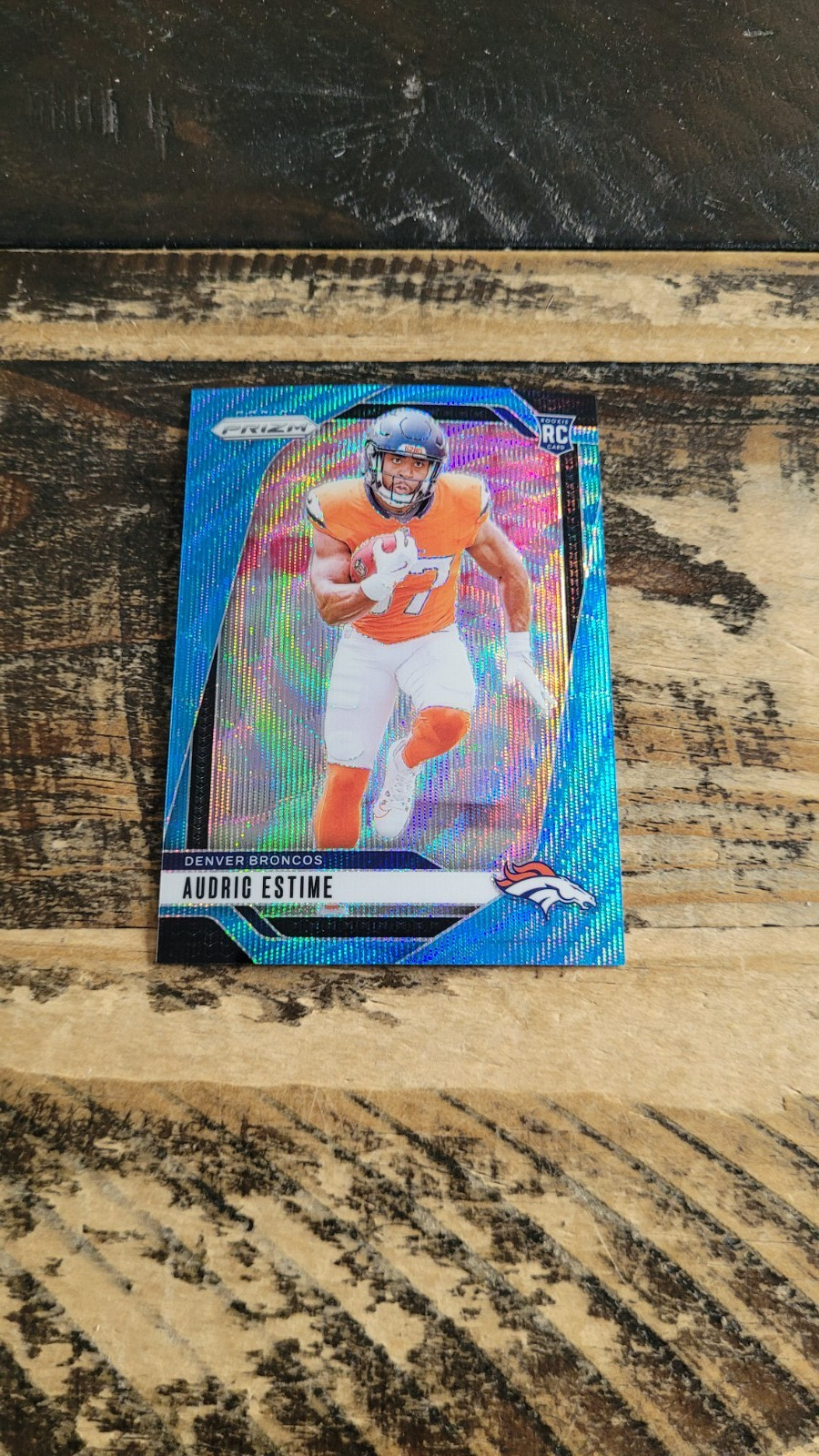 2024 Panini Prizm Light Blue Wave Prizm Audric Estime Rookie #306 /230 Parallel