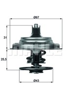 Behr Thermostat, KüHlmittel TX2383D